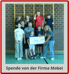 Spende von der Firma Mobei